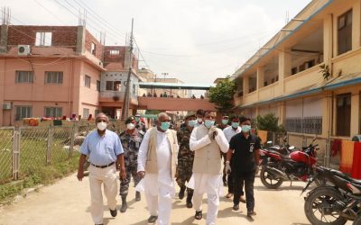 मुख्यमन्त्री राउत द्वारा प्रादेशिक अस्पताल जनकपुरको निरीक्षण