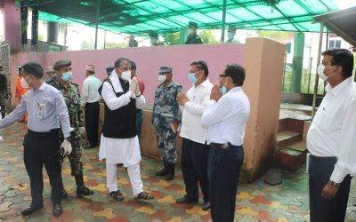 मुख्यमन्त्री राउतद्वारा सप्तरीको स्थलगत निरीक्षण