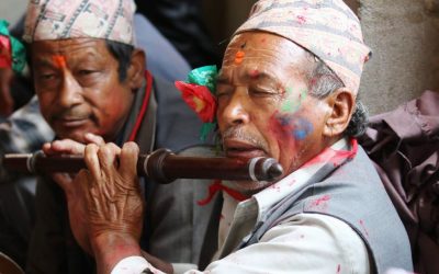 बाजागाजाको तालमा साटियो होलीको खुसी (फोटो फिचर)