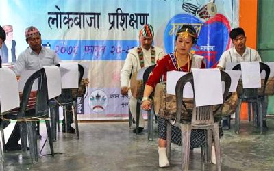 धरानमा ढोल र मादलको प्रशिक्षण