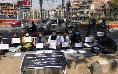 नोबेलका १० विद्यार्थी पुन: आन्दोलनमा उत्रिए