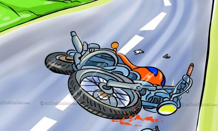 रोल्पामा मोटरसाइकल दुर्घटना हुँदा एक जनाको मृत्यु
