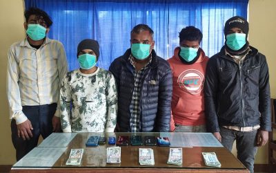 नक्कली नोटसहित पाँच जना पक्राउ