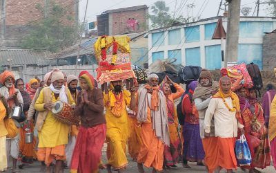 मिथिला माध्यमिकी परिक्रमा कल्याणेश्वर प्रस्थान