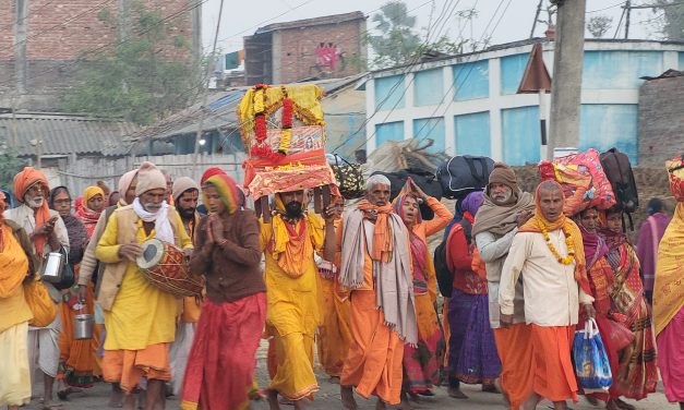 मिथिला माध्यमिकी परिक्रमा कल्याणेश्वर प्रस्थान