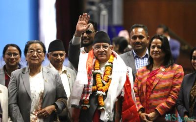 प्रधानमन्त्री प्रचण्डलाई तेस्राे पटक विश्वासकाे मत प्राप्त