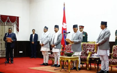 उपेन्द्र यादवले लिए शपथ