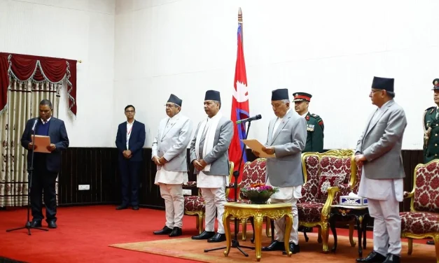 उपेन्द्र यादवले लिए शपथ