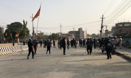 विराटनगरको अवस्था  तनाबग्रस्तः स्थिती नियन्त्रणमा लिन अश्रुग्यास प्रहार