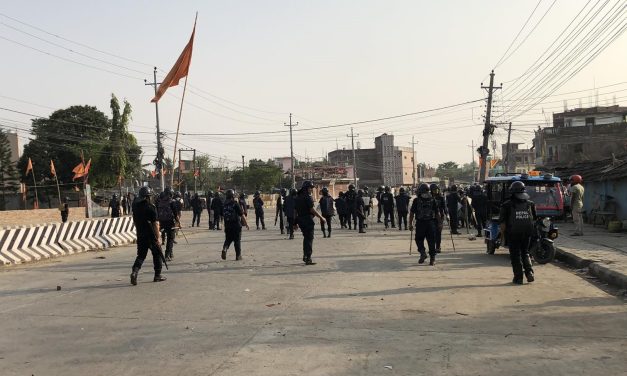 विराटनगरको अवस्था  तनाबग्रस्तः स्थिती नियन्त्रणमा लिन अश्रुग्यास प्रहार