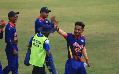कप्तान रोहित पौडेलको शतकमा वेस्ट इण्डिजविरूद्ध नेपालको सानदार जित
