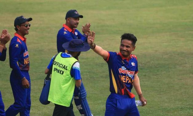 कप्तान रोहित पौडेलको शतकमा वेस्ट इण्डिजविरूद्ध नेपालको सानदार जित