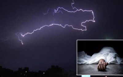सिरहाको लहानमा चट्याङ लागेर श्रीमतीको घटनास्थलमै मृत्यु, श्रीमान घाइते