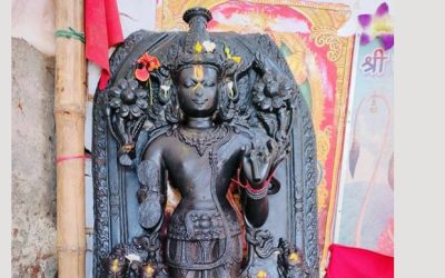 सिमरौनगढमा पोखरी खन्ने क्रममा भेटियो सूर्य भगवानको मूर्ति