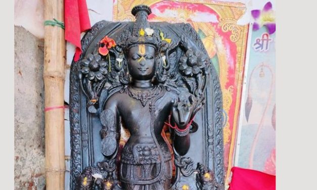 सिमरौनगढमा पोखरी खन्ने क्रममा भेटियो सूर्य भगवानको मूर्ति