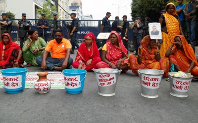 पानी माग्दै बानेश्वरमा चुरे संरक्षणकर्ताको आन्दोलन