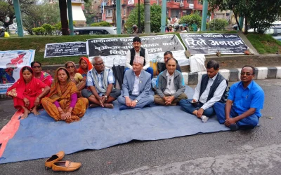 हुलाकी सडकको मुआब्जा नपाएपछि अनिश्चितकालीन रिले अनसन सुरु