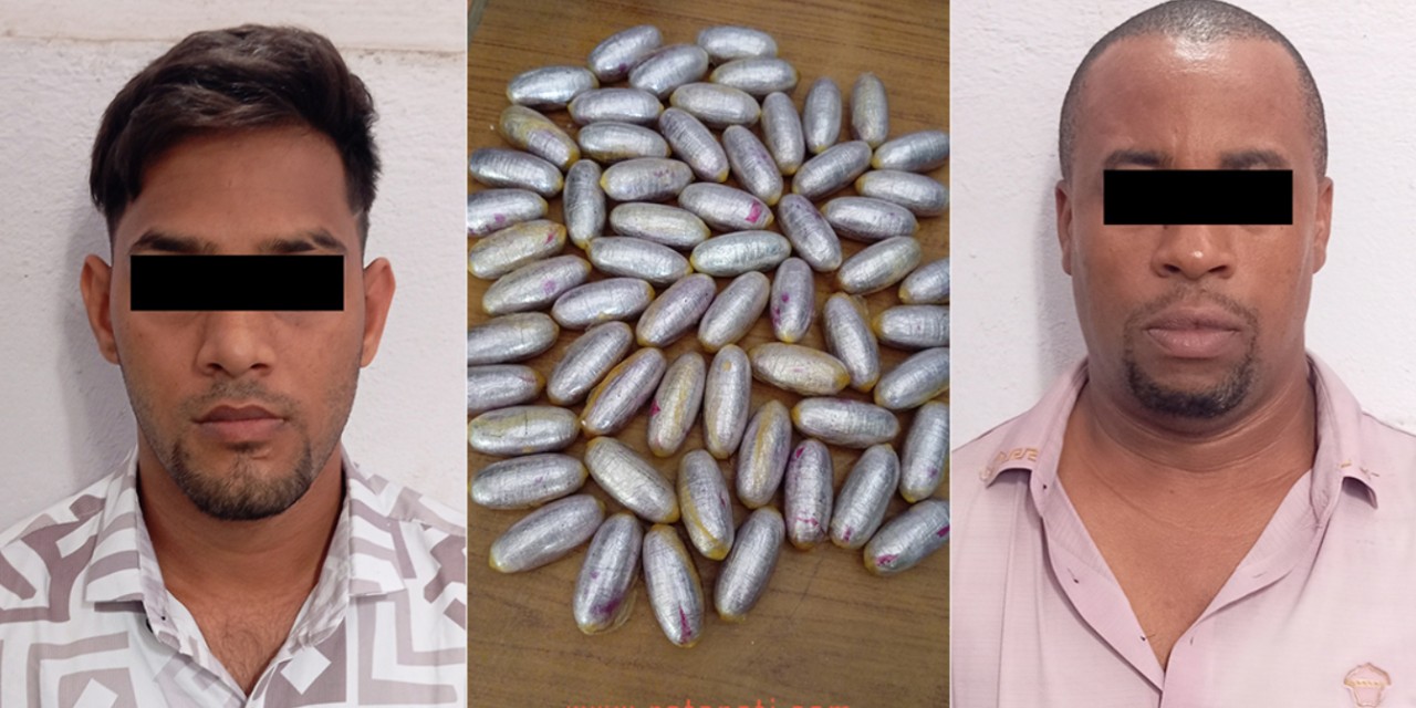 क्याप्सुल बनाएर ल्याइएको १ किलो कोकिनसहित दुई विदेशी पक्राउ