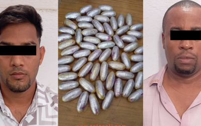 क्याप्सुल बनाएर ल्याइएको १ किलो कोकिनसहित दुई विदेशी पक्राउ