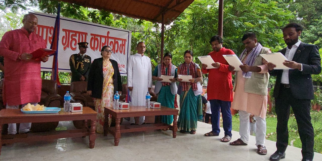 मधेशमा थप ५ राज्यमन्त्री नियुक्त