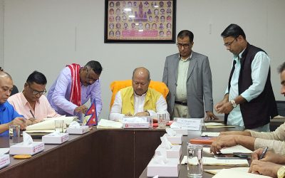 मधेश प्रदेशका मुख्यमन्त्री सिँह र मन्त्रीहरूबीच कार्यसम्पादन सम्झौता