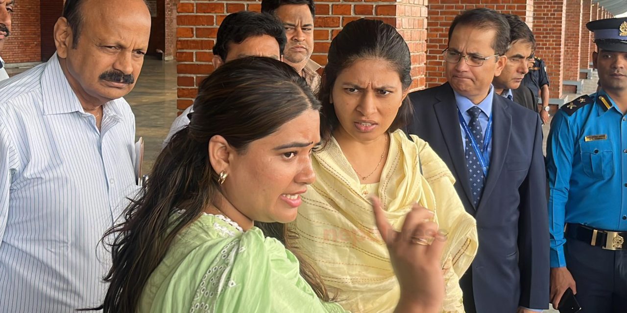 भारतीय युवा तथा खेलकुद राज्यमन्त्री रक्षा खड्से काठमाडौंमा