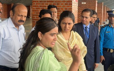 भारतीय युवा तथा खेलकुद राज्यमन्त्री रक्षा खड्से काठमाडौंमा