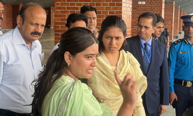 भारतीय युवा तथा खेलकुद राज्यमन्त्री रक्षा खड्से काठमाडौंमा