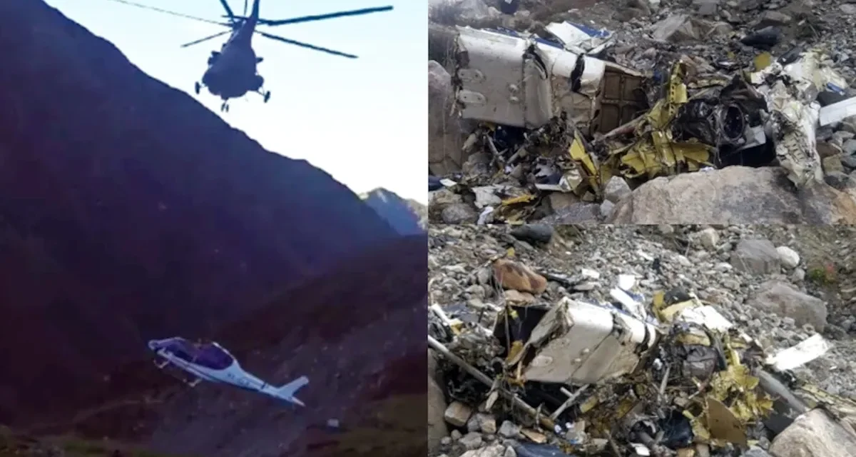 भारतको केदारनाथमा हेलिकप्टर दुर्घटना