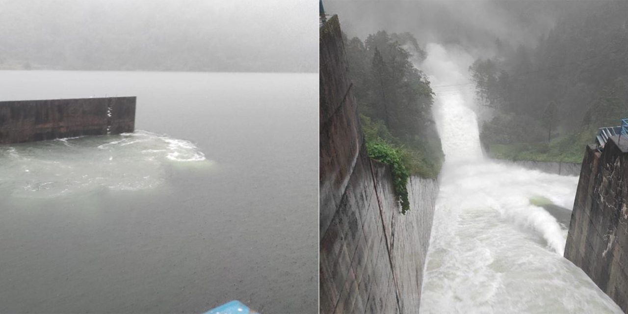 कुलेखानी जलाशय भरियो, २ वटा गेट आंशिक खोलियो