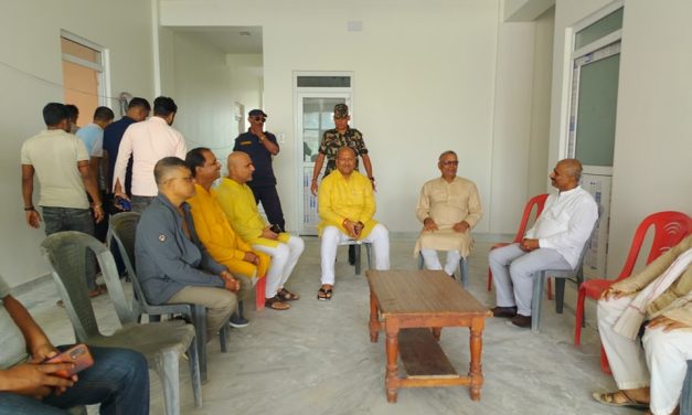 मैथिली विकास कोषको निर्माणाधिन भवनको मुख्यमन्त्री सिंहले गरे अवलोकन