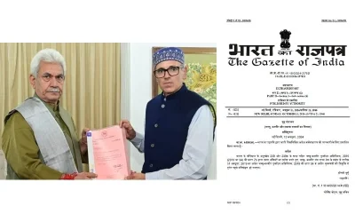 जम्मू कश्मीरबाट राष्ट्रपति शासन हटाइयो, ओमरले आज मुख्यमन्त्रीको शपथ लिन सक्ने